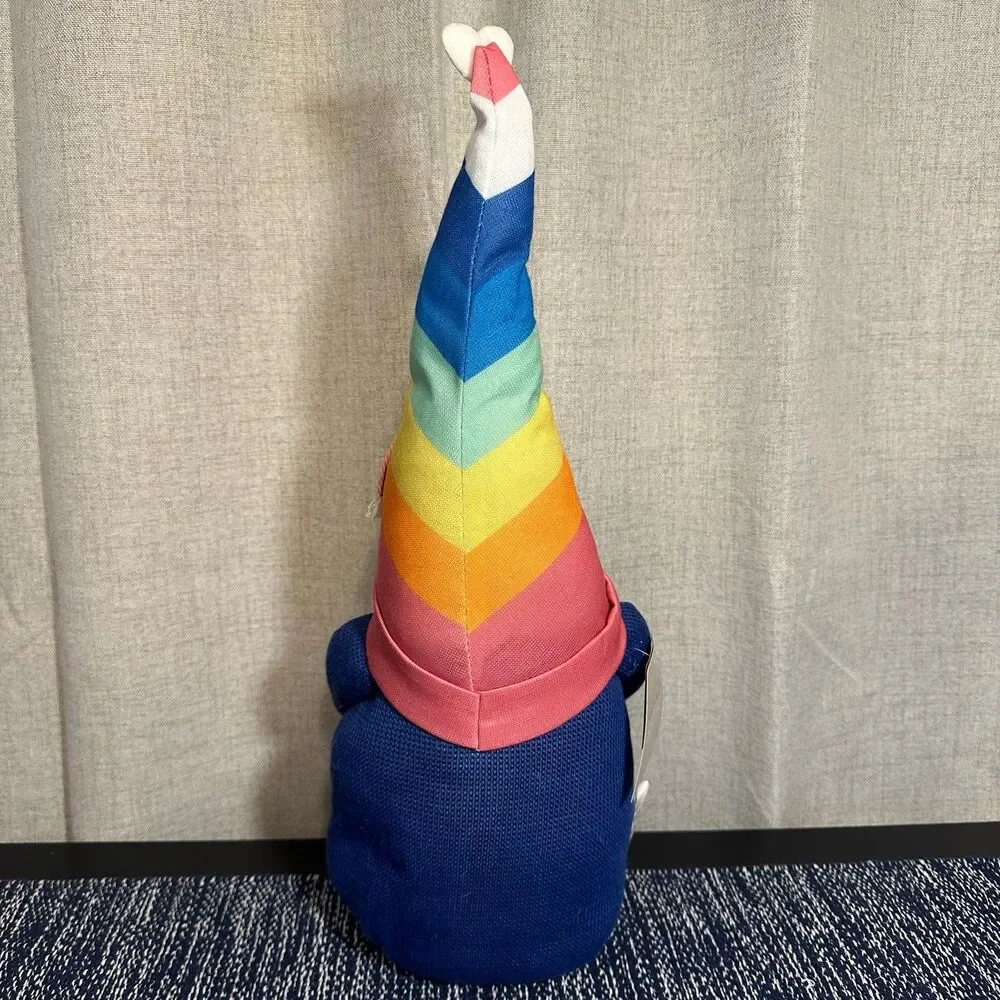 Holiday Decor Rainbow Love Gnome